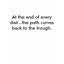 At the end of every diet...the path curves back... t-shirts