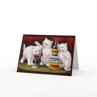 At the Feast - Greeting Card card