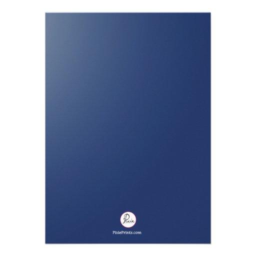 At the Helm (Navy) Nautical Photo Invitation