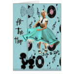 At The Hop Greeting Card