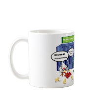 At the library mugs