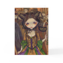 "At the Masquerade Ball" Greeting Card by strangeling "At the Masquerade Ball" Greeting Card