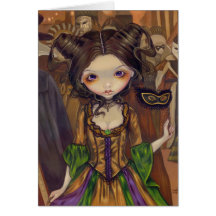 "At the Masquerade Ball" Greeting Card