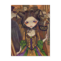 "At the Masquerade Ball" Postcard by strangeling "At the Masquerade Ball" Postcard