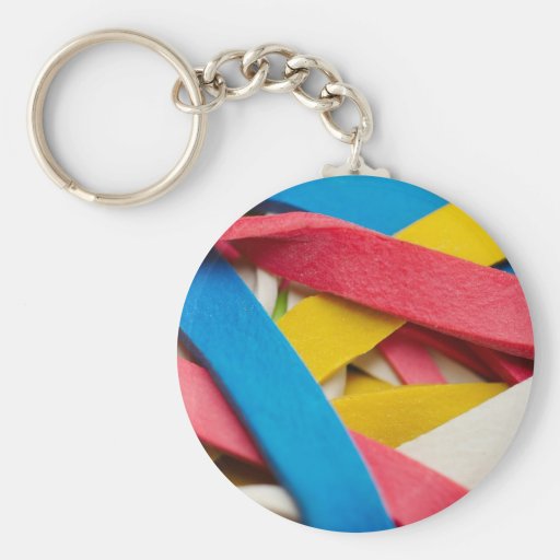 At The Office Rubber Band Stuff Keychain Zazzle