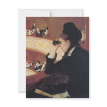 At the Opera by Mary Cassatt Custom Announcements