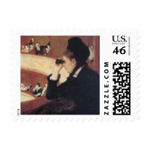 At the Opera by Mary Cassatt Vintage Impressionism Postage