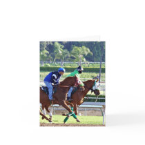 At the Races Greeting Card