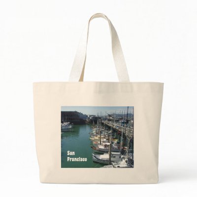 At the San Francisco Docks Canvas Bag by Touristfort