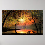 At the sunset poster