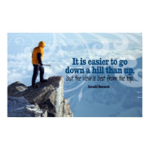At The Top inspirational poster print