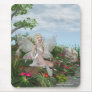 At the Waters Edge - Fairy & Flowers by the Water Mousepads