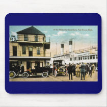 At the White Star Line Dock, Port Huron, MI Mousepads