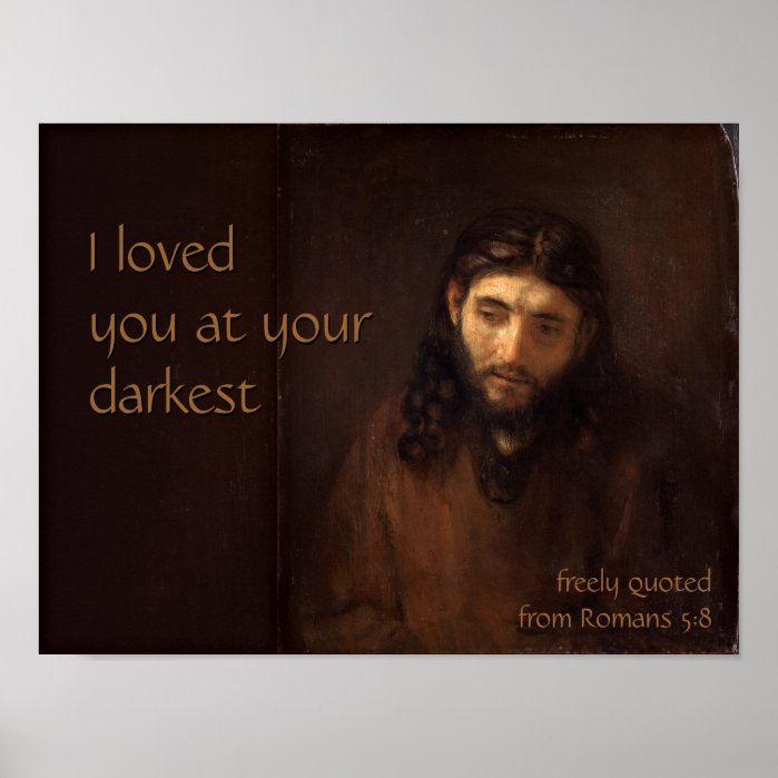 At your darkest CC0520 Rembrandt Jesus Cardstock