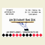 At Your Service Restaurant Business Cards business cards