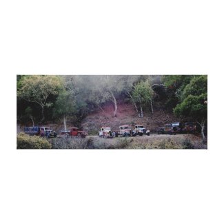 Atascadero Canyon Trucks Canvas Print