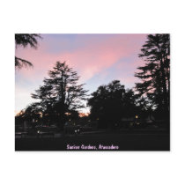 Atascadero Sunken Gardens at Sunset Postcards