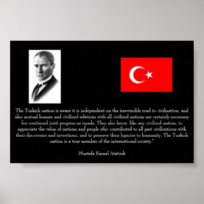 Ataturk - On Turkey and Int'l Society Poster by caehli27
