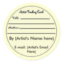 ATC Card Gift Set Sticker stickers