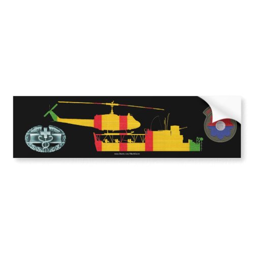 ATC(H) & UH1 - CMB & River Raiders Patch Bumper St bumpersticker