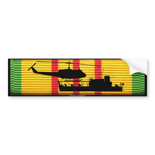 ATC(H) & UH1 on VSM Ribbon Bumper Sticker bumpersticker