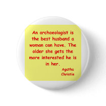 atchaeologist husband pinback button