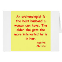 atchaeologist husband greeting card