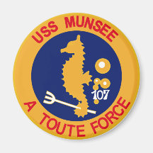ATF-107 USS Munsee Military Patch Tug Magnets