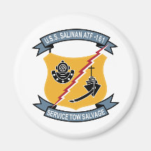 ATF-161 USS Salinan Military Patch Tug Insignia Magnet