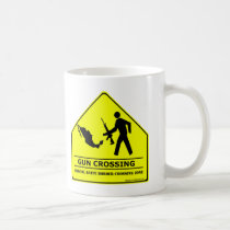ATF Gun Crossing Mug mugs