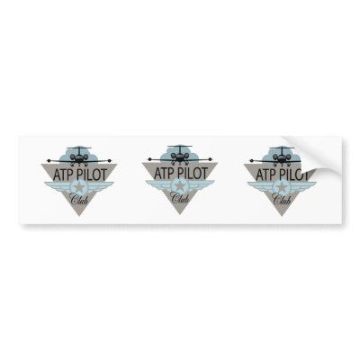 ATF Pilot Club Bumper Stickers by clearedtoland