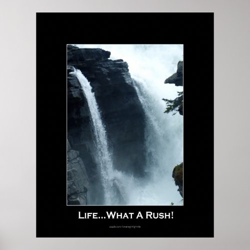 Athabasca Falls Jasper Nat. Park Motivational print