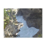Athabasca falls ripping through the Canyon Post Card