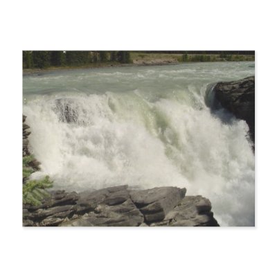 Athabasca Waterfalls in Alberta Postcards by flashclimber