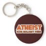 Atheism 100% Bullshit Free Keychain