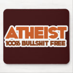 Atheism 100% Bullshit Free Mouse Pad