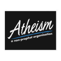 Atheism: A non-prophet organization postcards