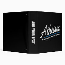 Atheism: A non-prophet organization Vinyl Binder