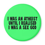 Atheism humor refrigerator magnet