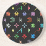 Atheism Monogram Drink Coasters
