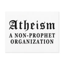 Atheism Non-Prophet Post Card