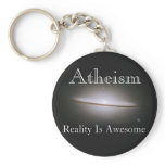 atheism, reality is awesome keychains