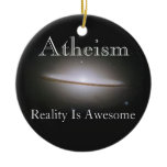 Atheism, Reality Is Awesome Christmas Tree Ornaments