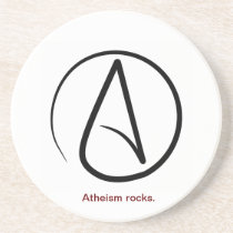 Atheism rocks coaster coasters