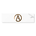 Atheism Symbol Bumper Stickers