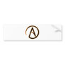 Atheism Symbol Bumper Stickers