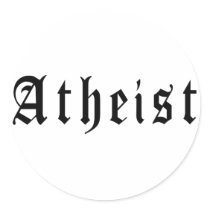 Atheist 1 round sticker