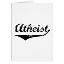 Atheist 2 greeting cards