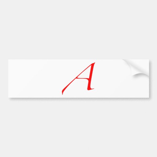 Atheist "A"  logo Bumper Stickers
