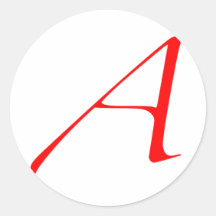 Atheist "A"  logo Sticker